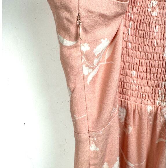Aritzia Wilfred Coquette Floral Romantic Cottagecore Sweetheart Mini Dress 4 - Picture 6 of 12